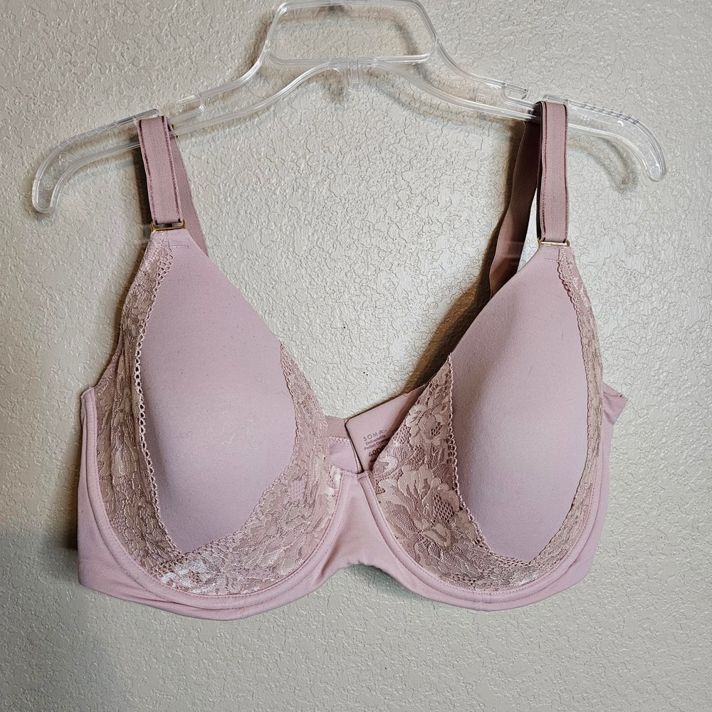 Soma Embraceable Perfect Coverage Underwire Lace Bra Nude 40DDD
